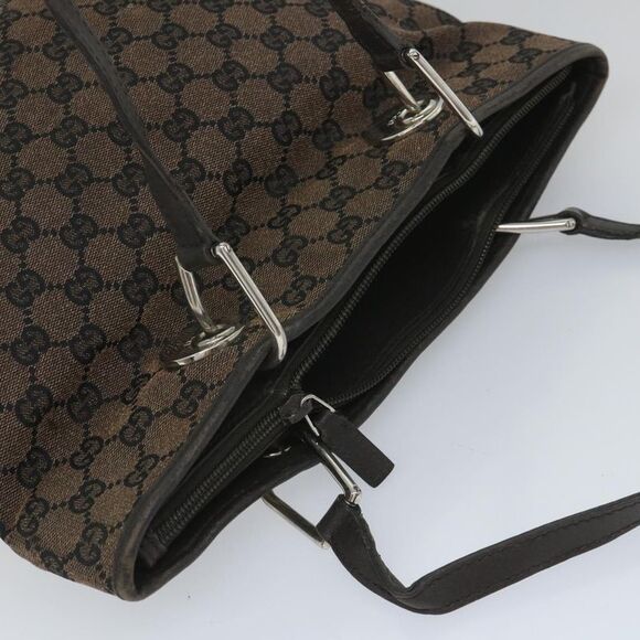 Gucci GG Canvas Tote Bag Brown - Picture 6 of 6